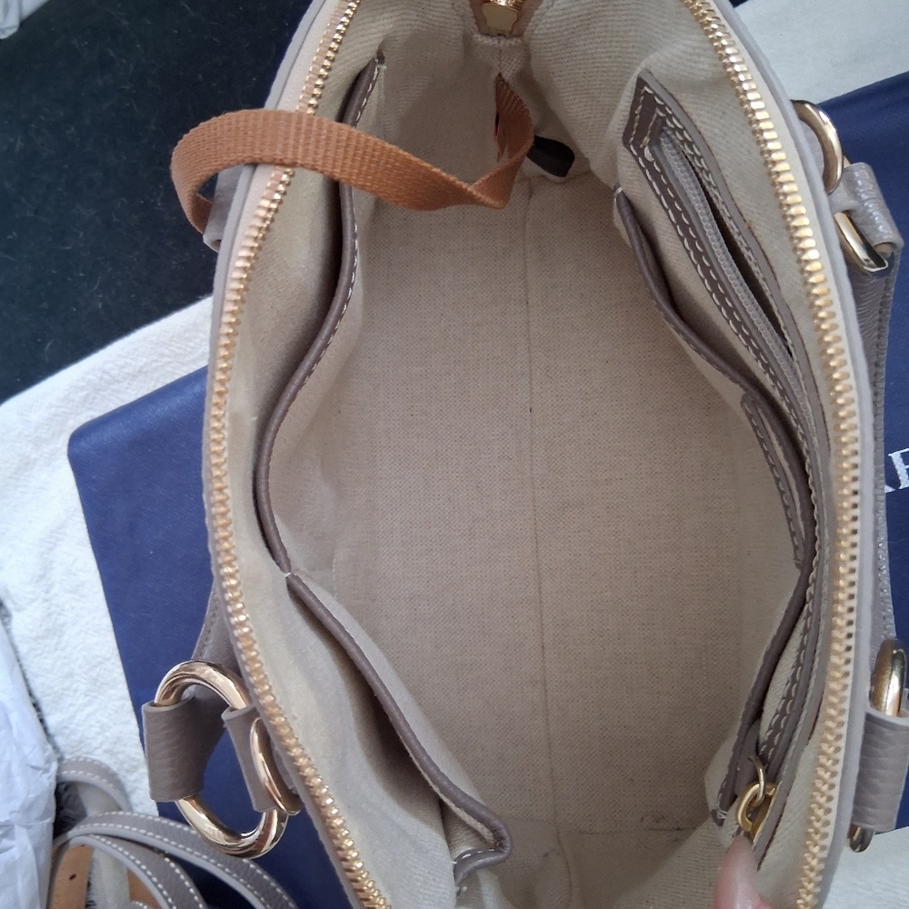 Dooney & Bourke Domed Satchel In Elephant NWT! - Picture 7 of 9